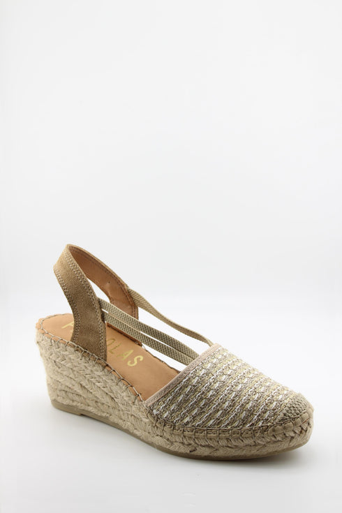 Fabiolas Espadrille Wedge Sandal with Straps