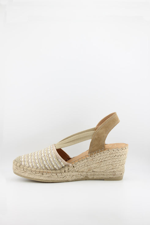 Fabiolas Espadrille Wedge Sandal with Straps
