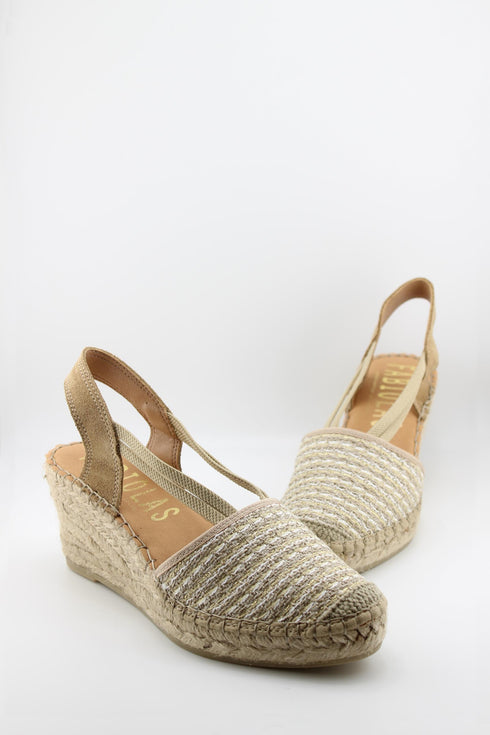 Fabiolas Espadrille Wedge Sandal with Straps