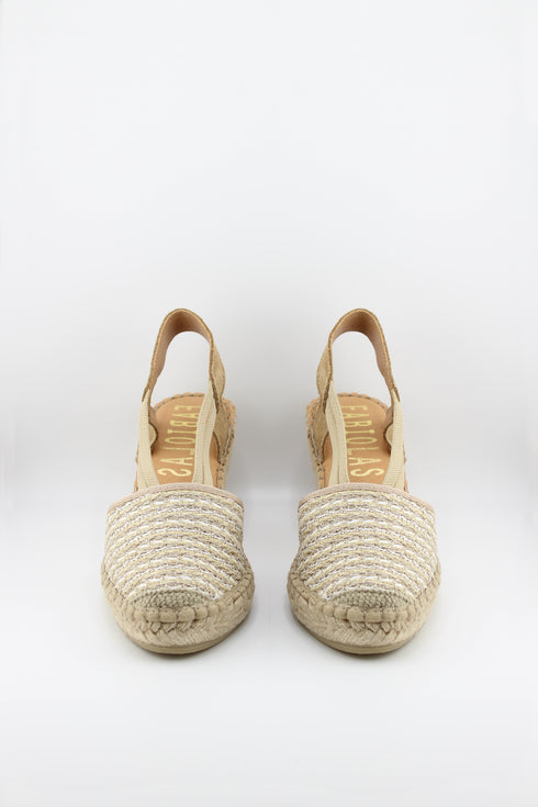 Fabiolas Espadrille Wedge Sandal with Straps