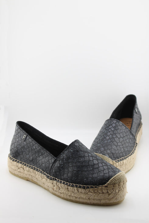 Fabiolas Embossed Textured Espadrille Slip-Ons