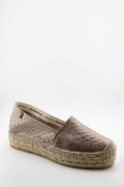 Fabiolas Embossed Textured Espadrille Slip-Ons