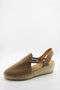 Fabiolas Suede Espadrille Wedge Slingback Sandals
