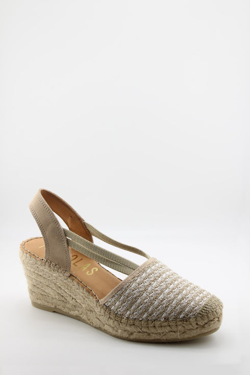 Fabiolas Espadrille Wedge Sandal with Straps
