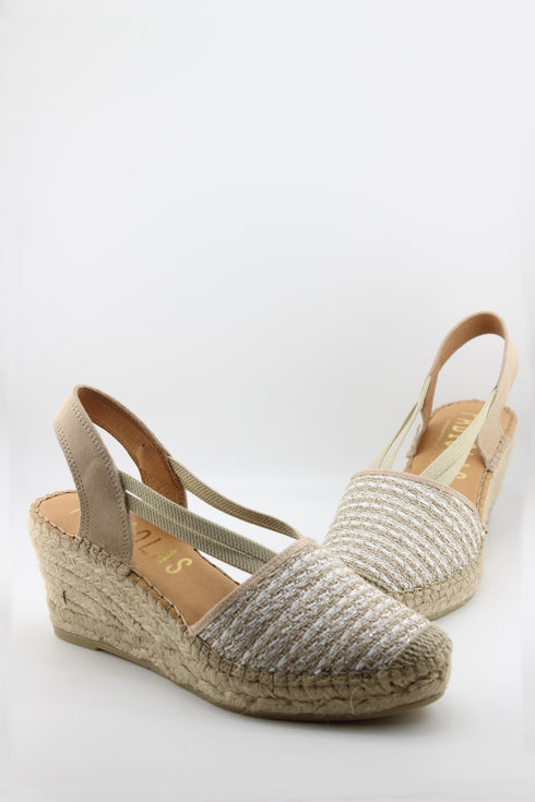 Fabiolas Espadrille Wedge Sandal with Straps