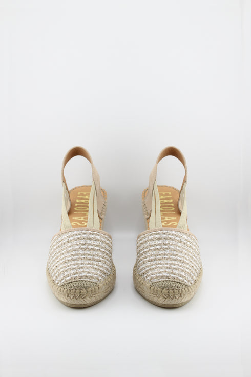 Fabiolas Espadrille Wedge Sandal with Straps