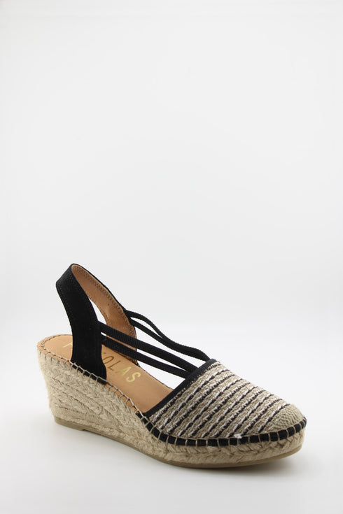 Fabiolas Espadrille Wedge Sandal with Straps
