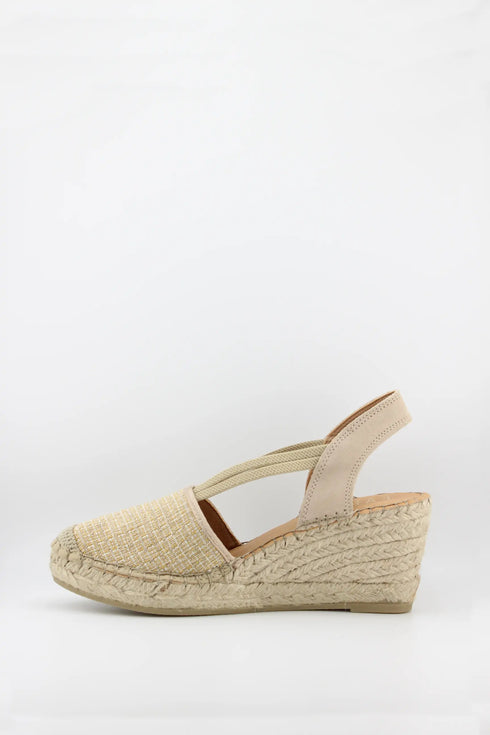 Fabiolas Woven Slingback Espadrille Wedge Sandal