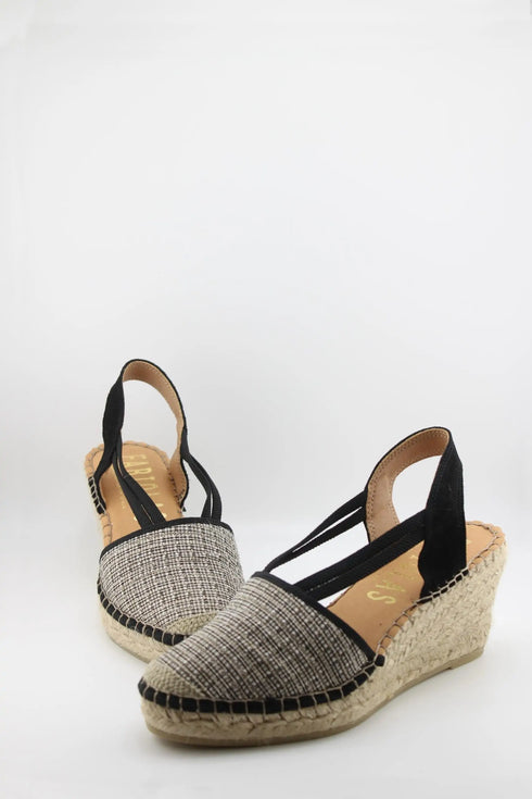 Fabiolas Woven Slingback Espadrille Wedge Sandal
