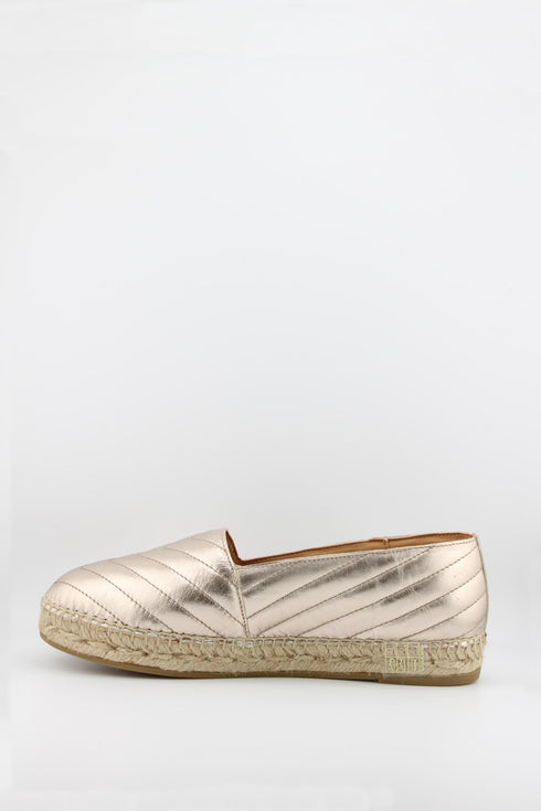 Jutelia Quilted Leather Espadrille Loafers