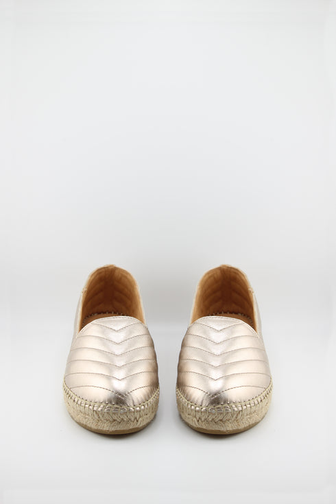 Jutelia Quilted Leather Espadrille Loafers