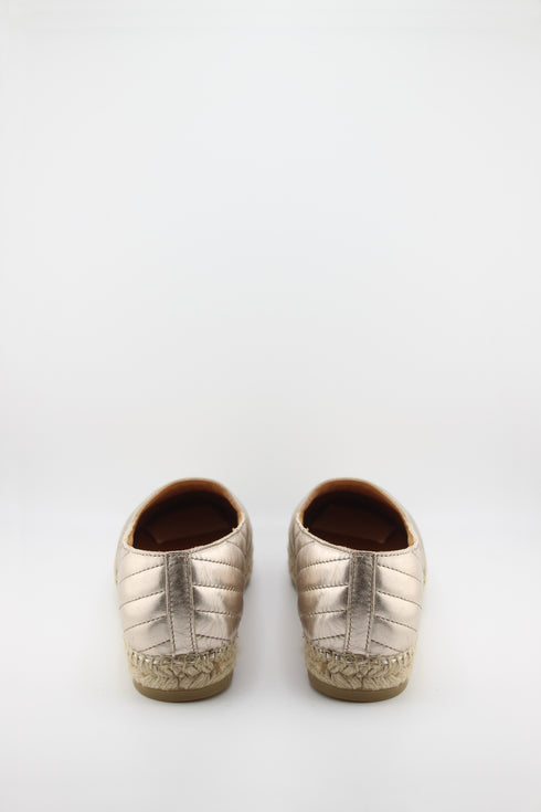 Jutelia Quilted Leather Espadrille Loafers