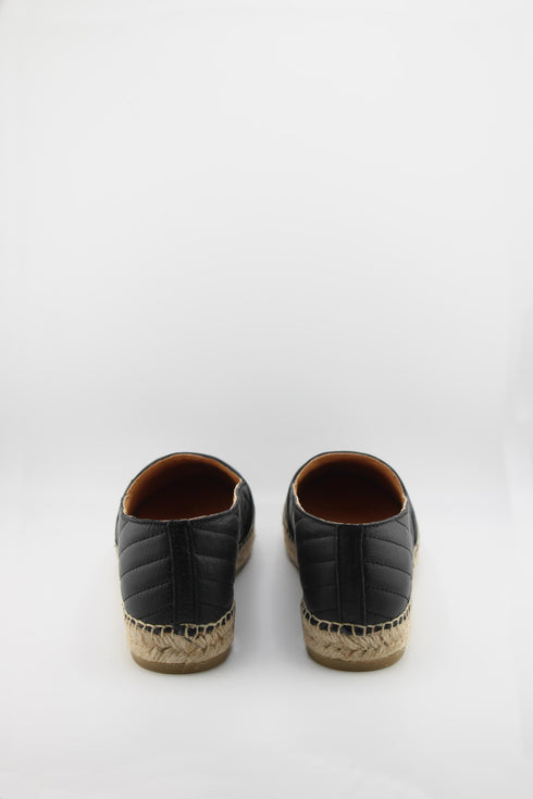 Jutelia Quilted Leather Espadrille Loafers