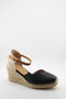 Jutelia Woven Ankle Strap Espadrille Wedges