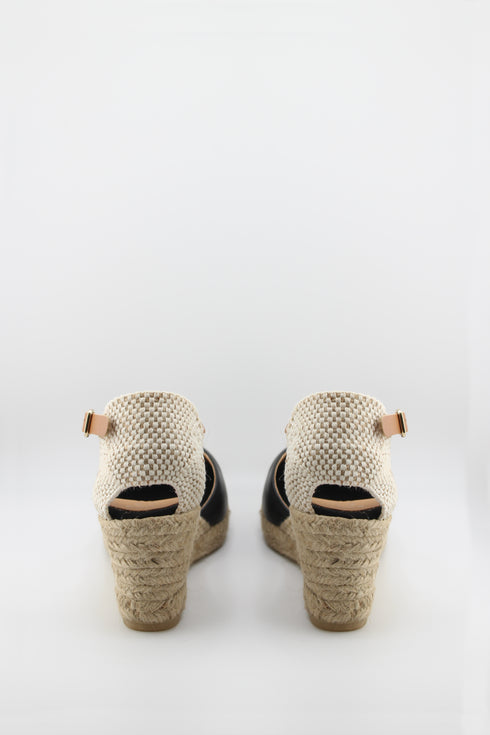 Jutelia Woven Ankle Strap Espadrille Wedges