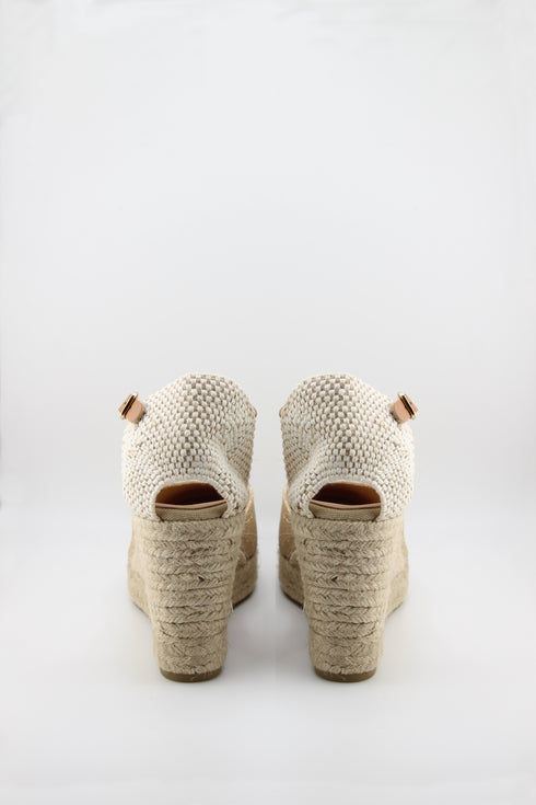 Jutelia Glitter Espadrille Wedge Ankle Strap