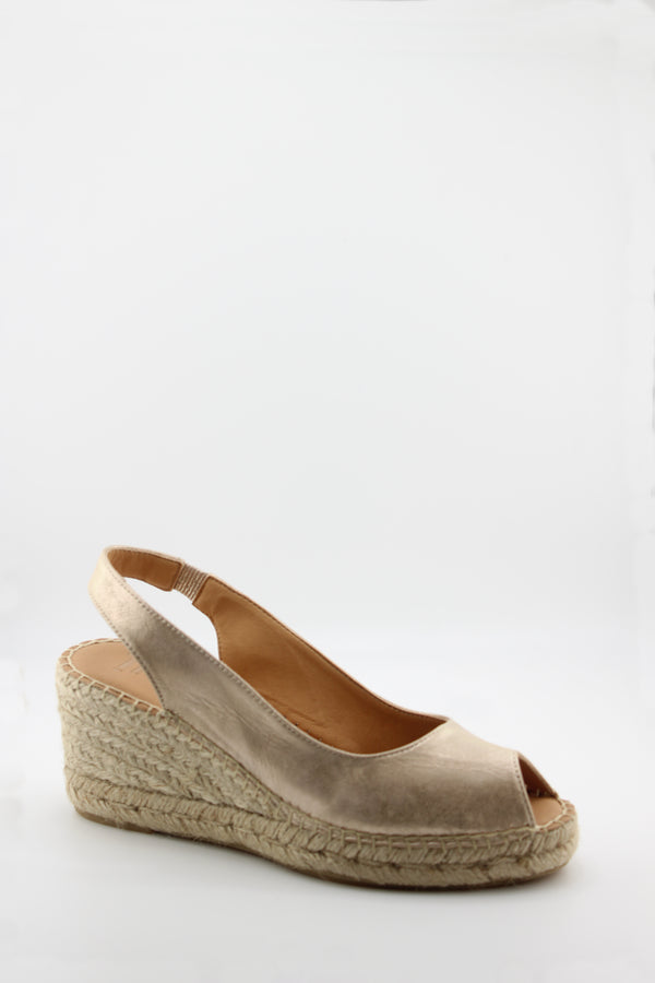 Jutelia Peep-Toe Espadrille Wedge Sandal