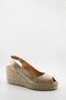 Jutelia Peep-Toe Espadrille Wedge Sandal