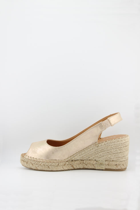 Jutelia Peep-Toe Espadrille Wedge Sandal