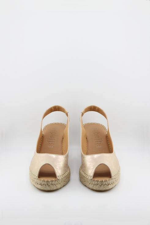 Jutelia Peep-Toe Espadrille Wedge Sandal