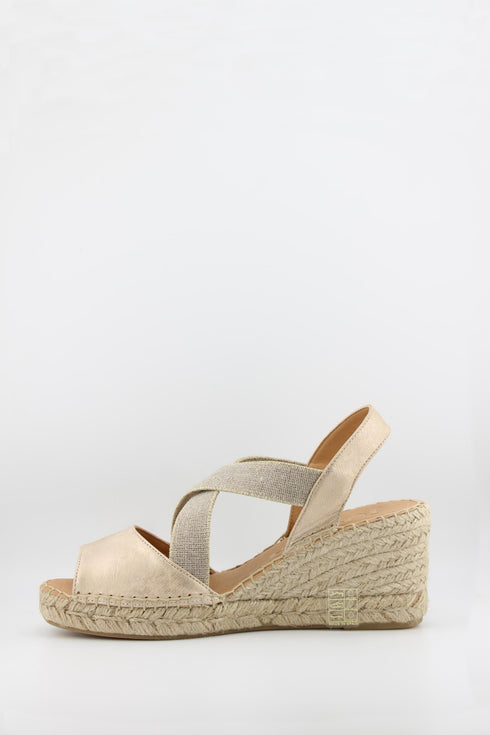Jutelia Peep-Toe Espadrille Wedge Sandals