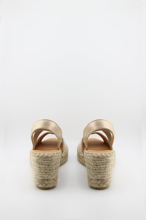 Jutelia Peep-Toe Espadrille Wedge Sandals