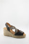 Jutelia Peep-Toe Espadrille Wedge Sandals