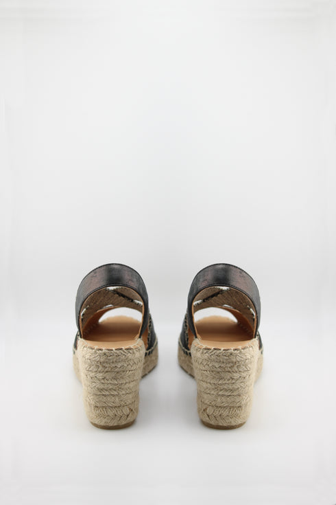 Jutelia Peep-Toe Espadrille Wedge Sandals