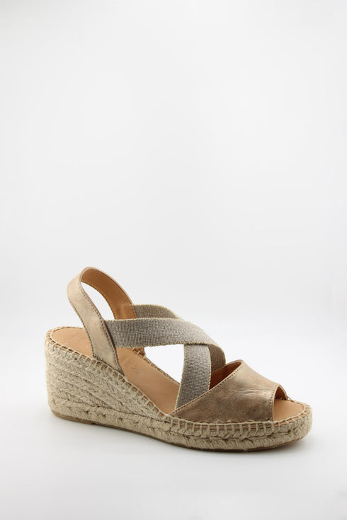 Jutelia Peep-Toe Espadrille Wedge Sandals