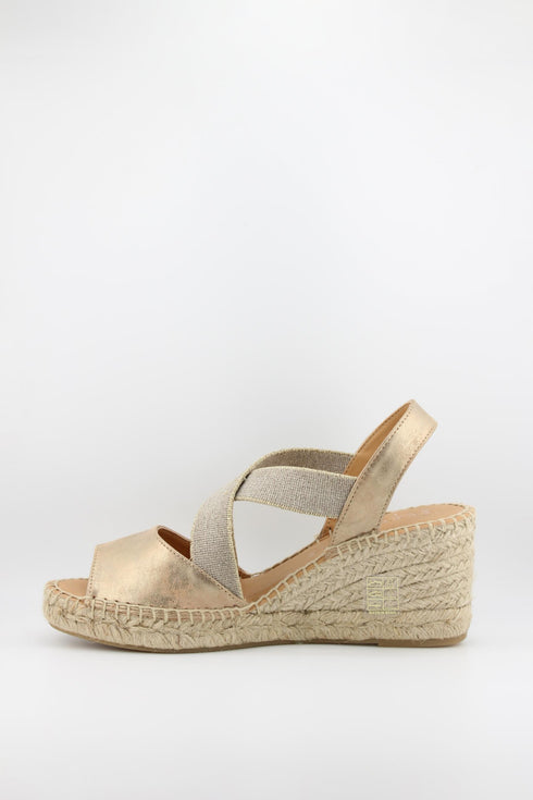 Jutelia Peep-Toe Espadrille Wedge Sandals