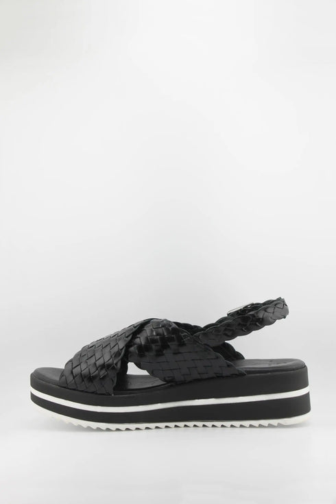 Oh My Sandals Braided Slingback Platform Sandals