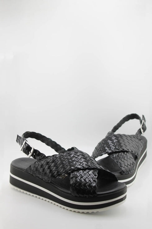 Oh My Sandals Braided Slingback Platform Sandals