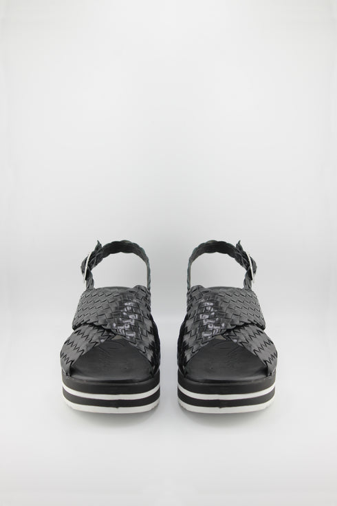 Oh My Sandals Braided Slingback Platform Sandals