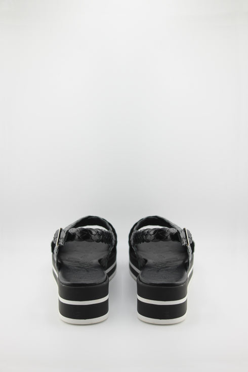 Oh My Sandals Braided Slingback Platform Sandals