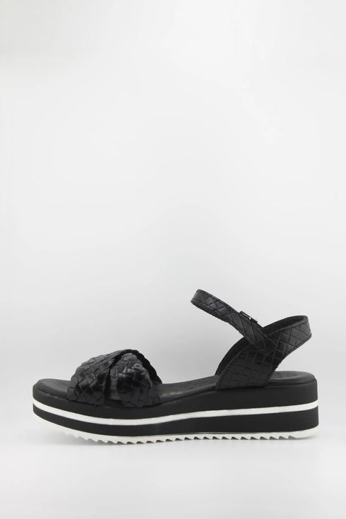 Oh My Sandals Woven Strap Platform Sandals