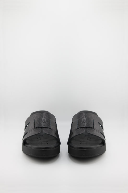 Oh My Sandals Textured Slip-On Platform Sandal