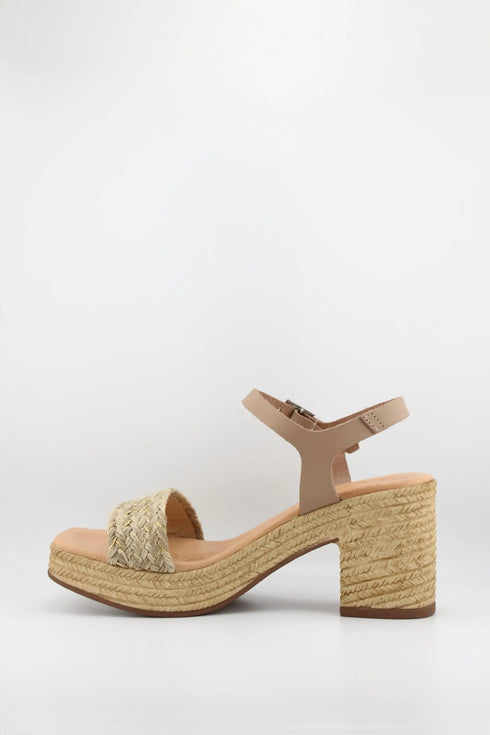 Oh My Sandals Braided Wedge Sandals with Ankle Strap
