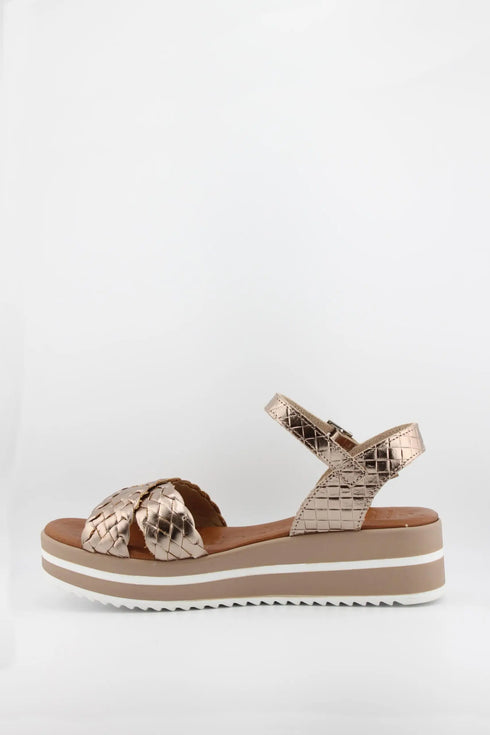 Oh My Sandals Woven Strap Platform Sandals