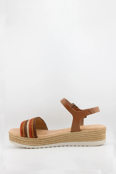 Oh My Sandals Espadrille Wedge Sandals with Ankle Strap
