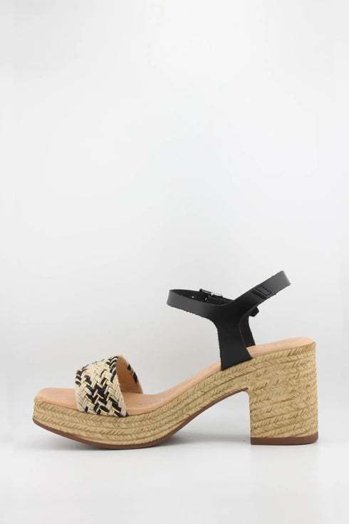 Oh My Sandals Braided Wedge Sandals with Ankle Strap