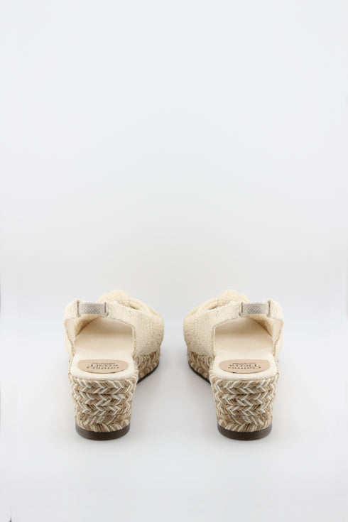 Gaimo Espadrille Wedge Sandals with Knotted Strap