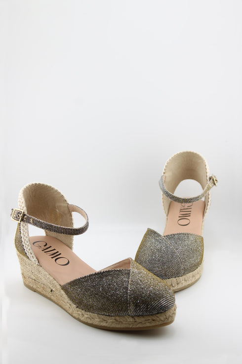Gaimo Espadrille Wedge with Ankle Strap