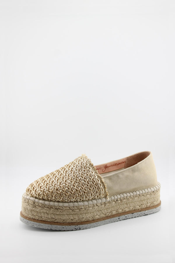 Gaimo Woven Platform Espadrille Slip-Ons