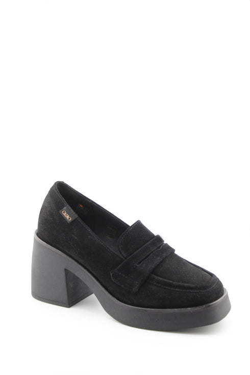 Gaimo Suede Block Heel Loafers