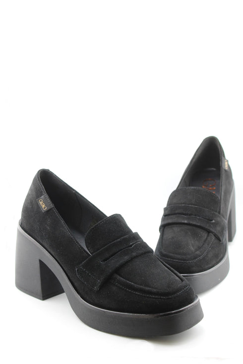 Gaimo Suede Block Heel Loafers