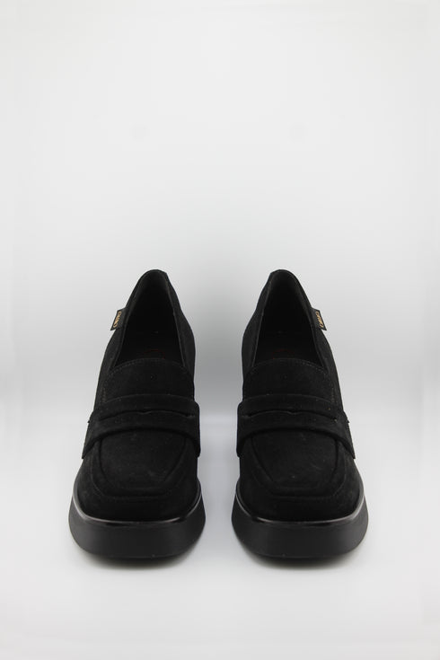 Gaimo Suede Block Heel Loafers