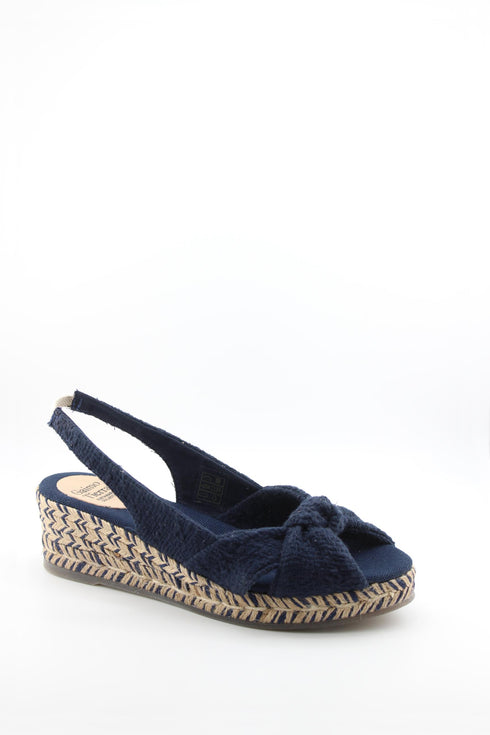 Gaimo Espadrille Wedge Sandals with Knotted Strap