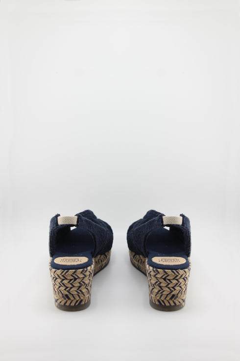 Gaimo Espadrille Wedge Sandals with Knotted Strap