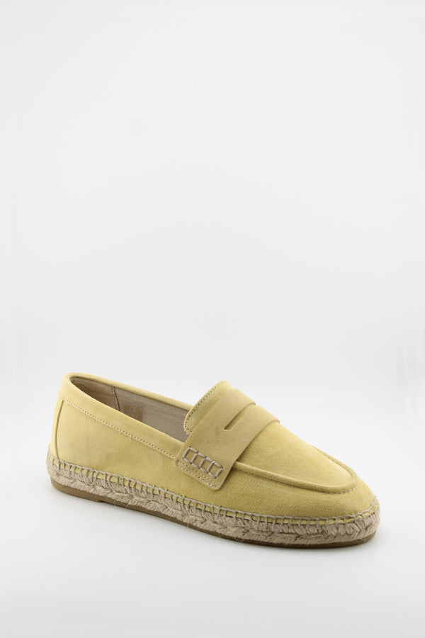 Gaimo Suede Espadrille Loafer with Stitching