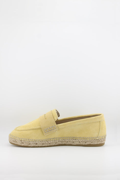 Gaimo Suede Espadrille Loafer with Stitching